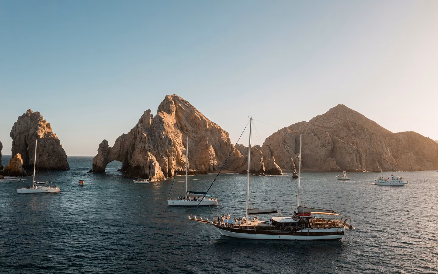 The Cabo arch and boats, pictured on the official EPIC retreat page